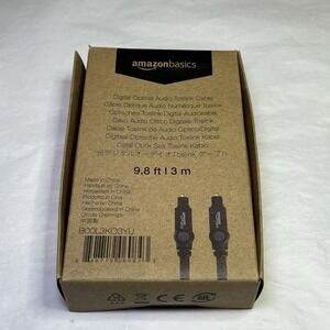 Digital Optical‎ Audio Toslink Cable for Sound Bar, TV - 9.8 Feet (3 Meters) OB